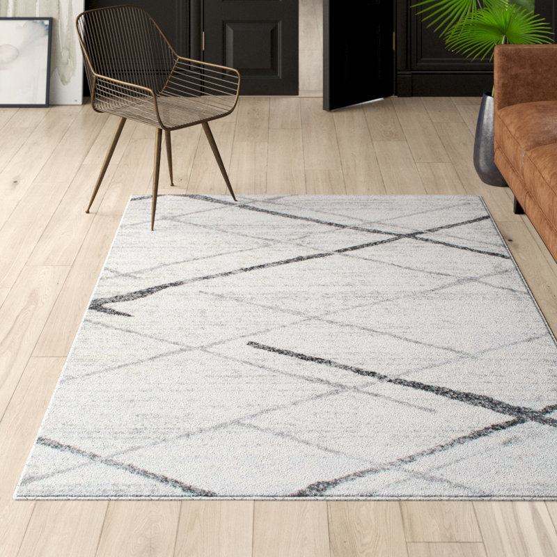 Azha Broken Light Gray Area Rug & Reviews AllModern
